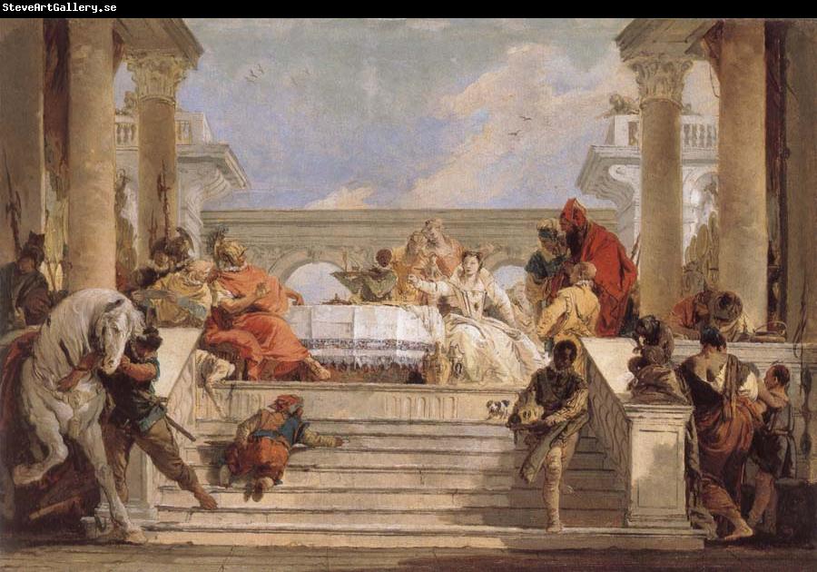 Giovanni Battista Tiepolo THe Banquet of Cleopatra